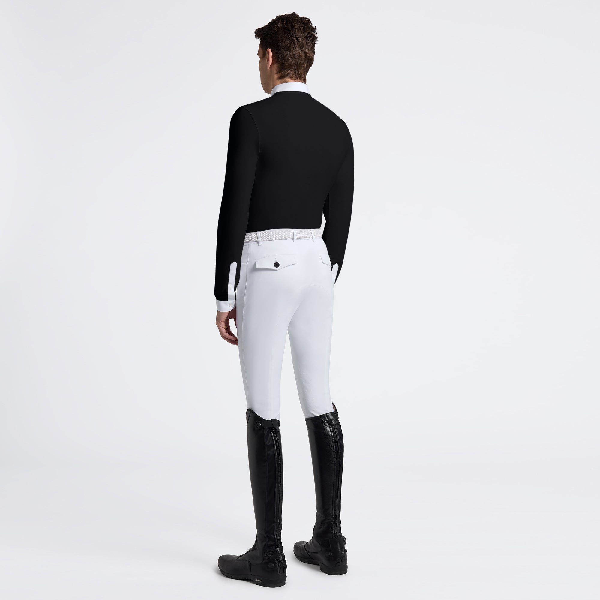 Mens CT Warm Jersey Show Shirt | Long Sleeves | Black