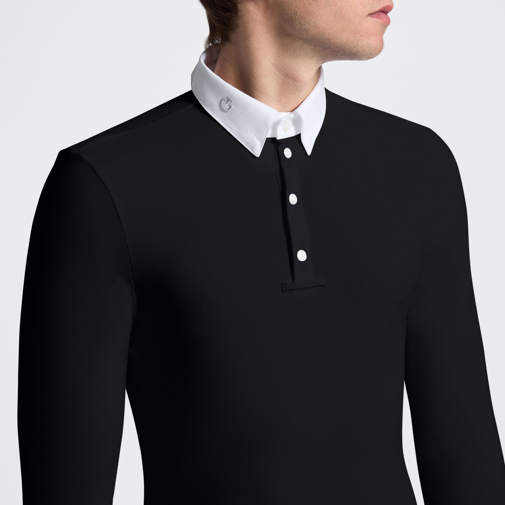 Mens CT Warm Jersey Show Shirt | Long Sleeves | Black
