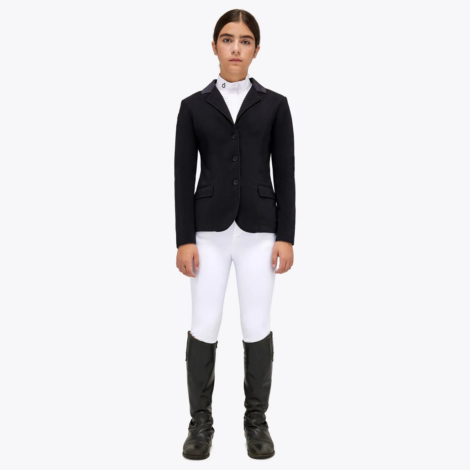 Girls Young Rider Show Jacket | Black