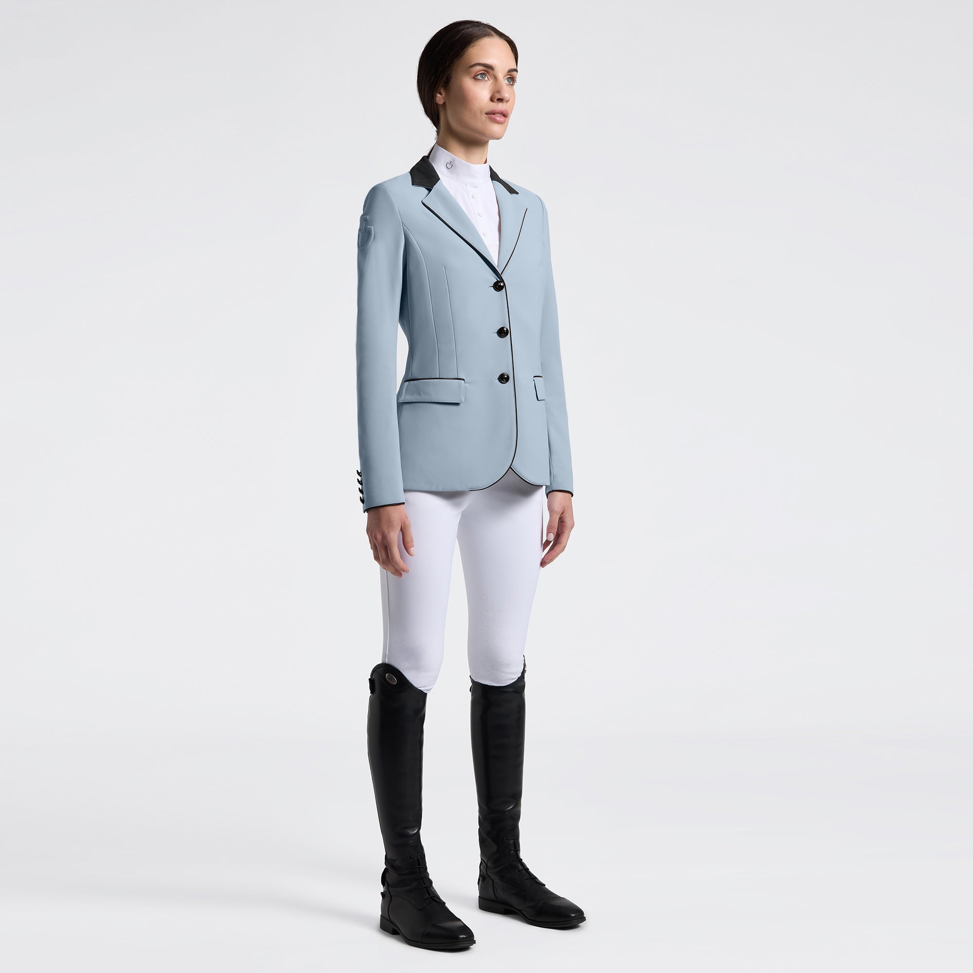 Ladies GP Riding Jacket | Blue Fog