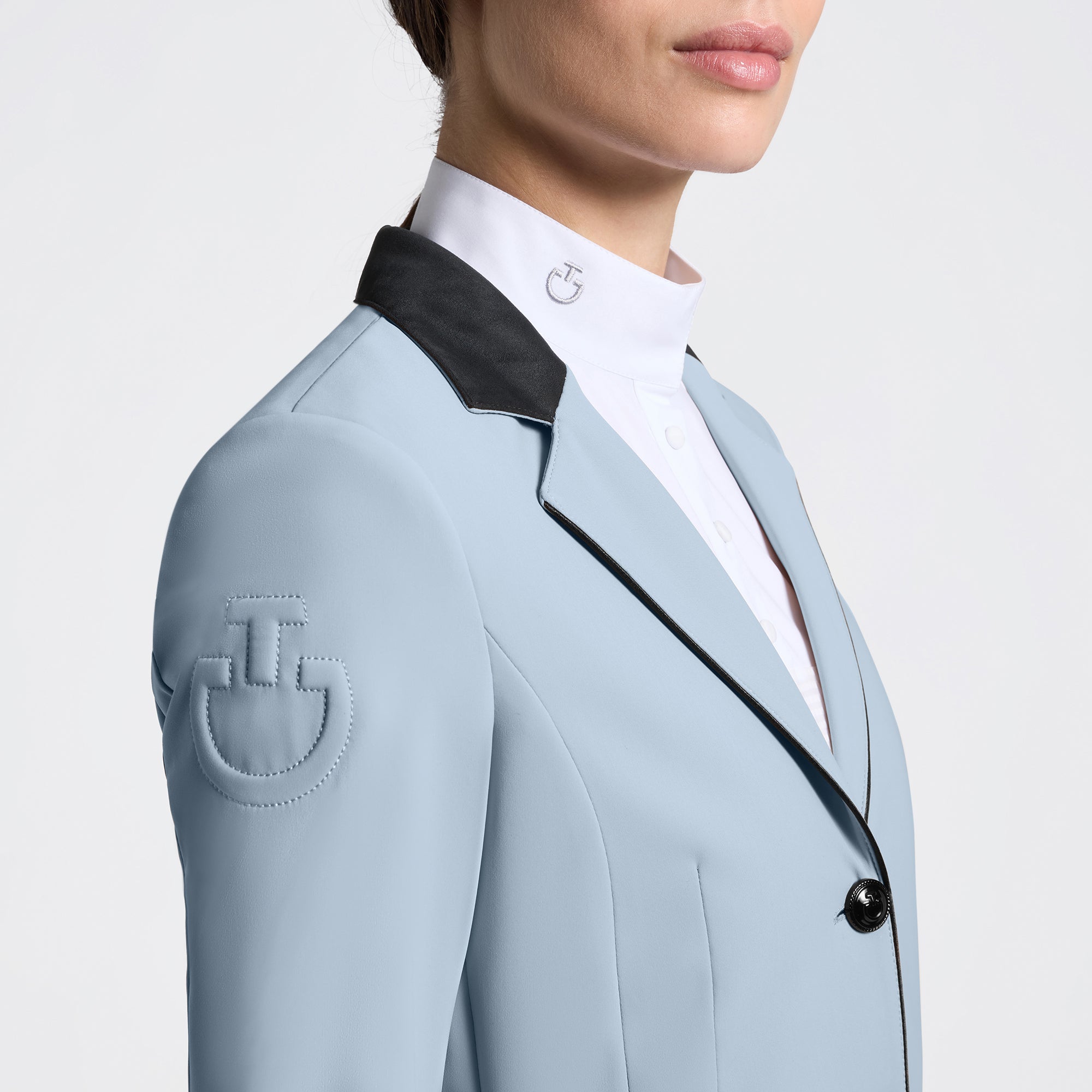 Ladies GP Riding Jacket | Blue Fog