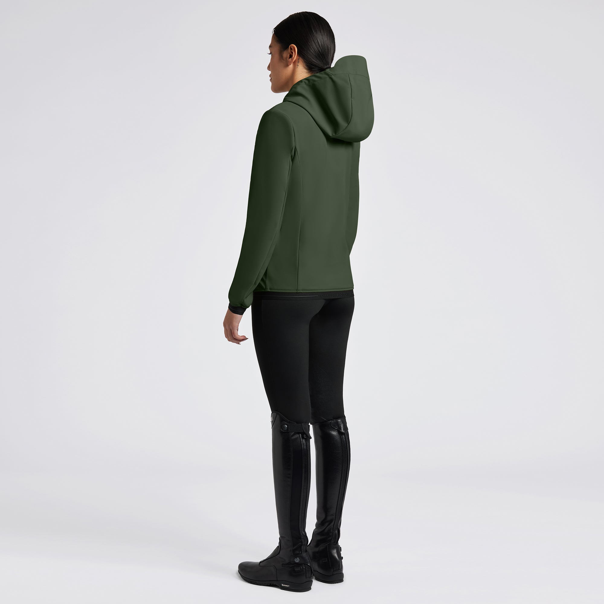 Ladies Thermal Hooded Performance Coat - Forest Green