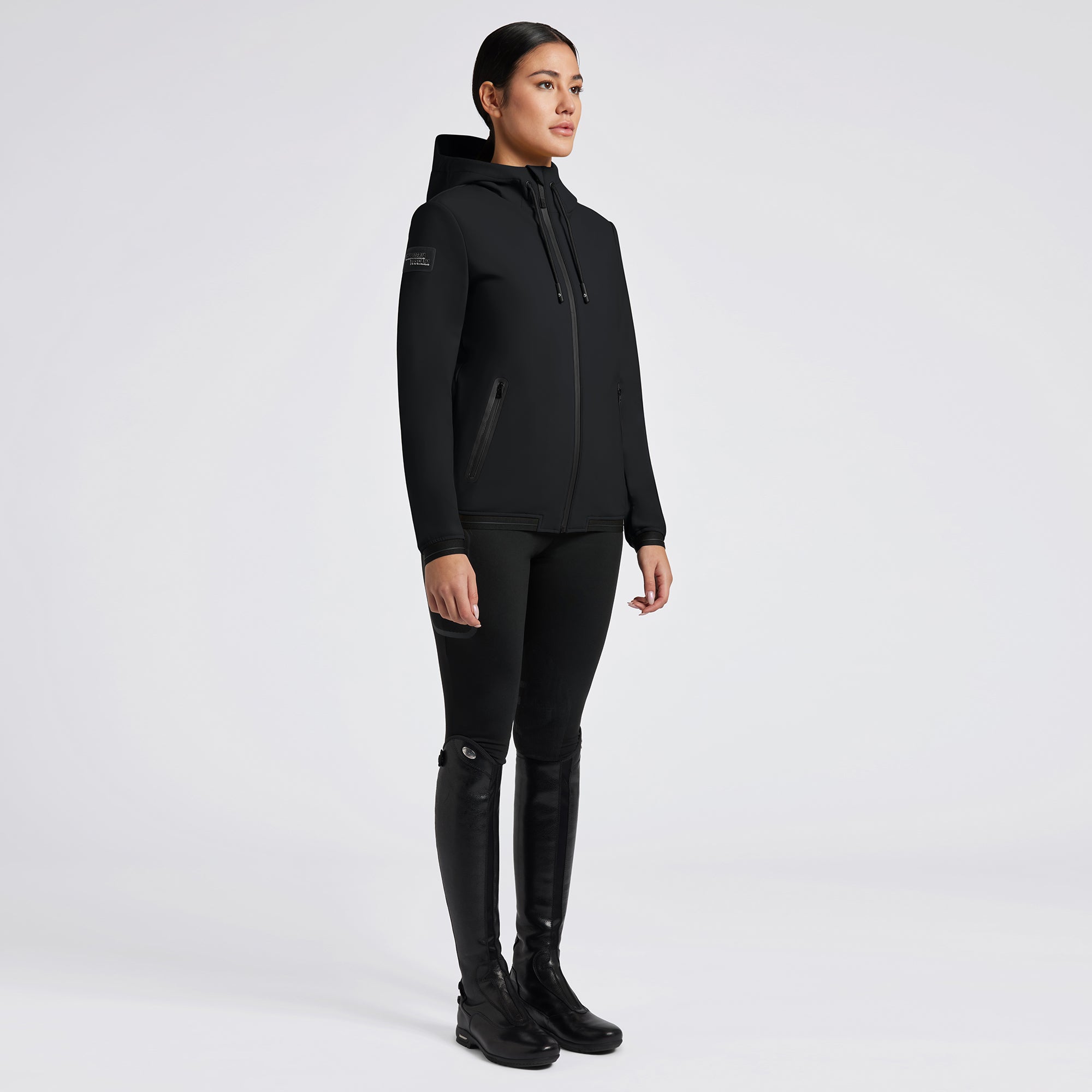 Ladies Thermal Hooded Performance Coat - Black