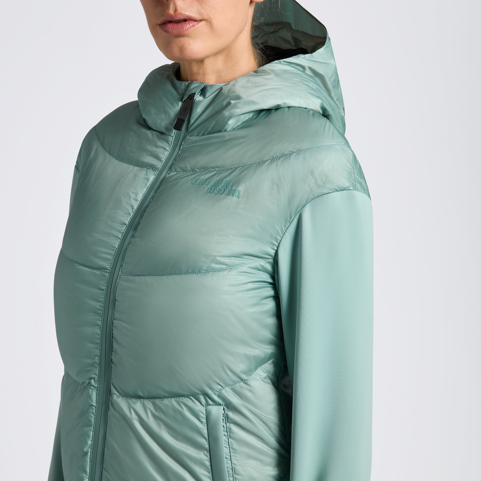 Ladies CT Hooded Down Padded Coat - Mint