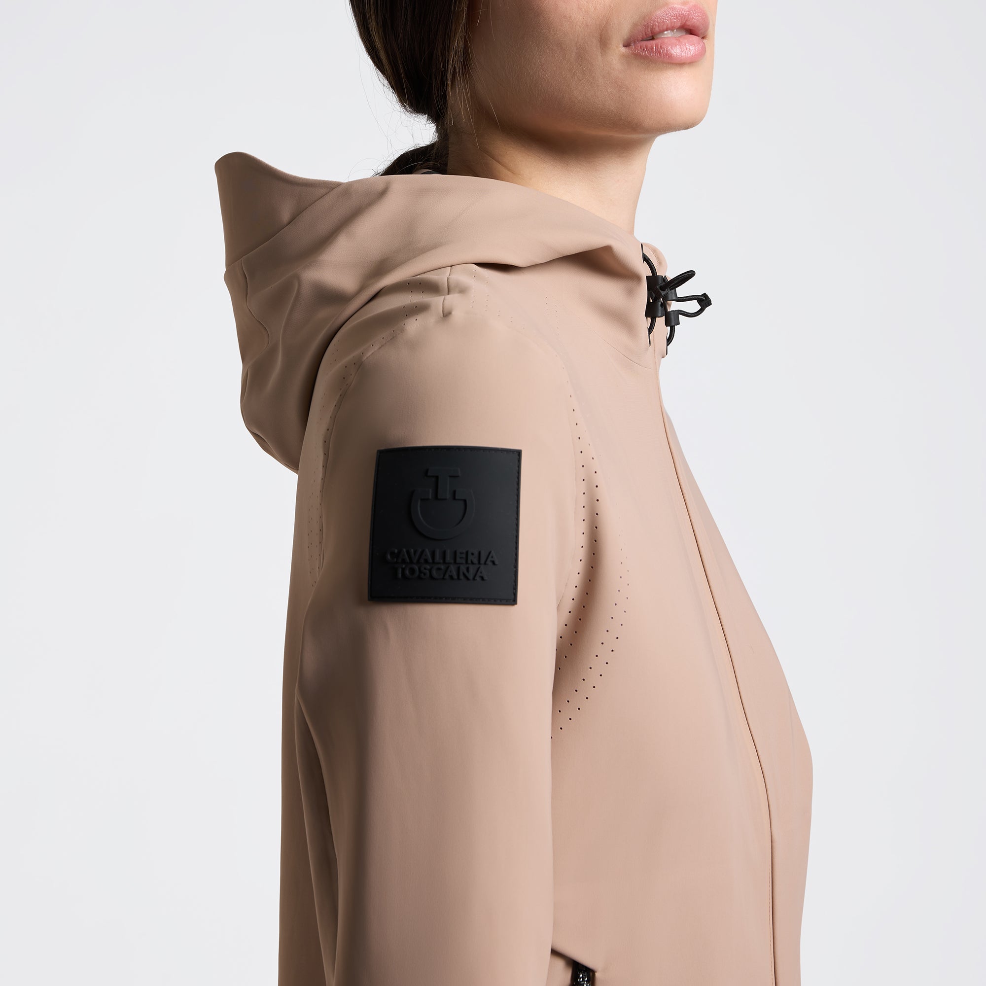 Ladies CT Perforated Jersey Softshell Jacket | Brush