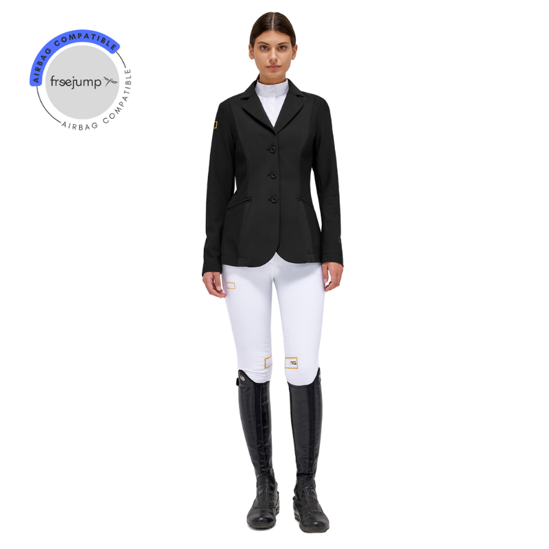 Ladies RG Italy Jersey & Mesh Riding Jacket - Black