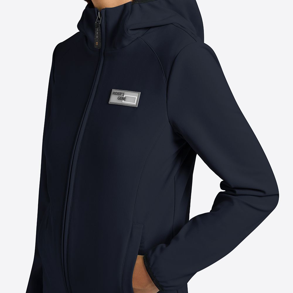Ladies RG Italy Bonded Softshell Coat | Navy
