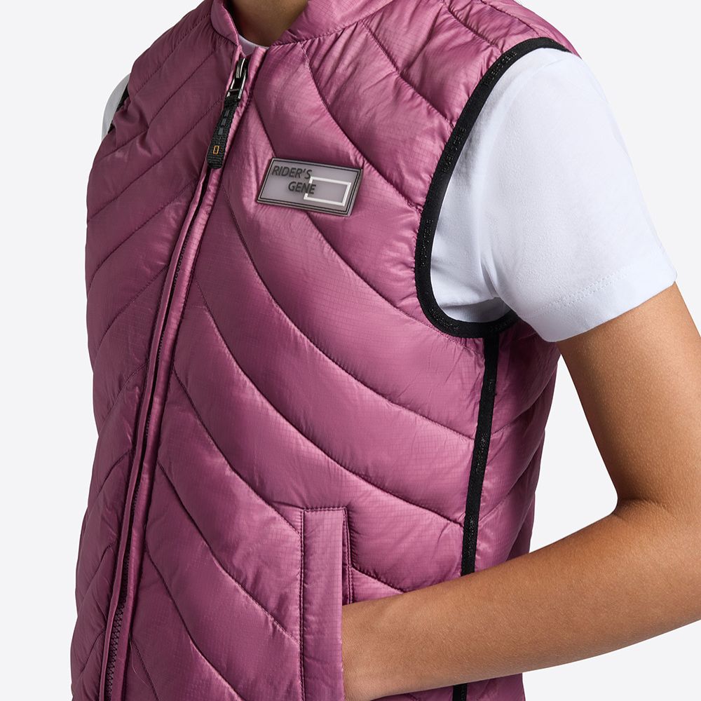 Ladies RG Italy Lightweight Puffer Vest | Pink