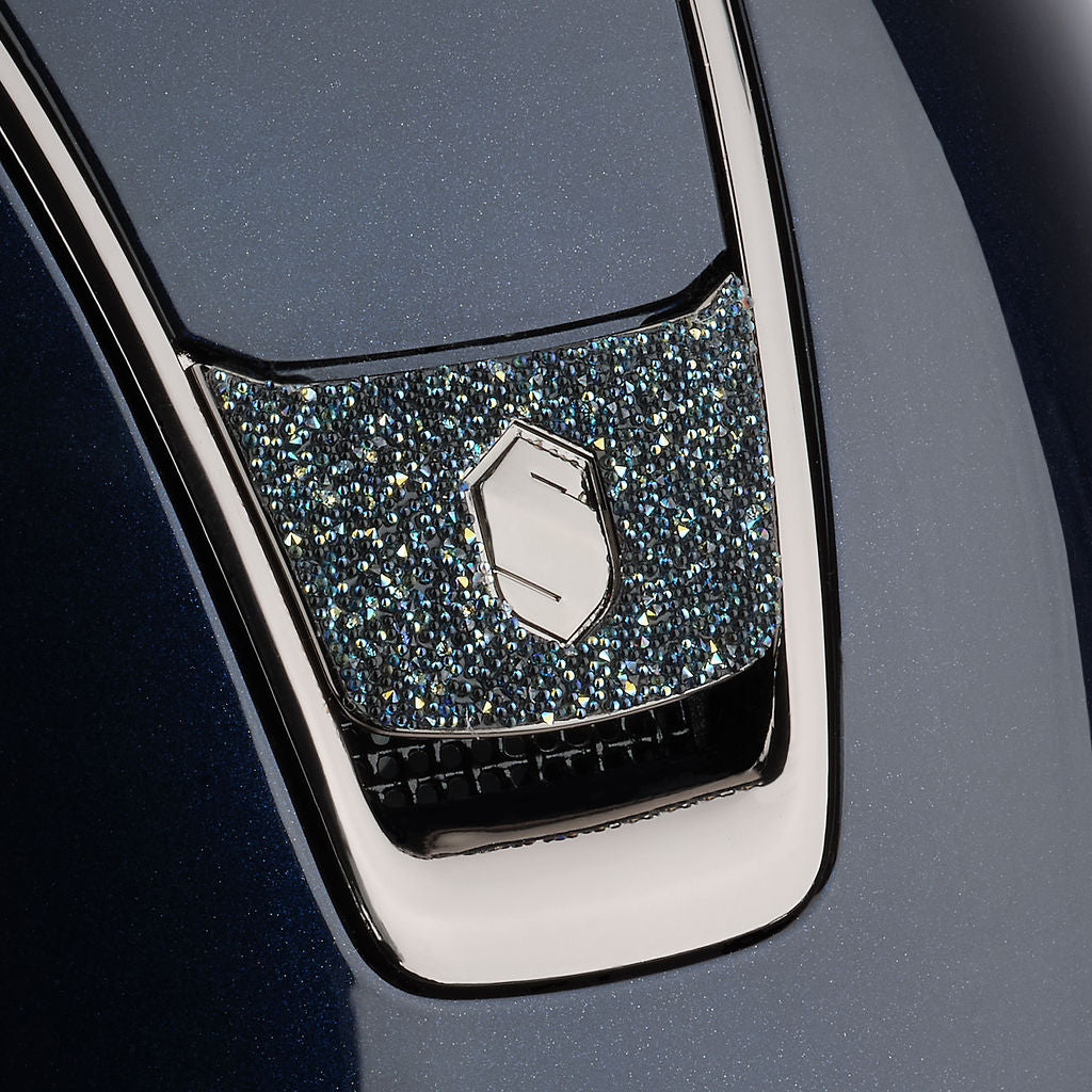 Custom | Miss 2.0 Shadowglossy Crystal Fabric Frontal Band | Blue