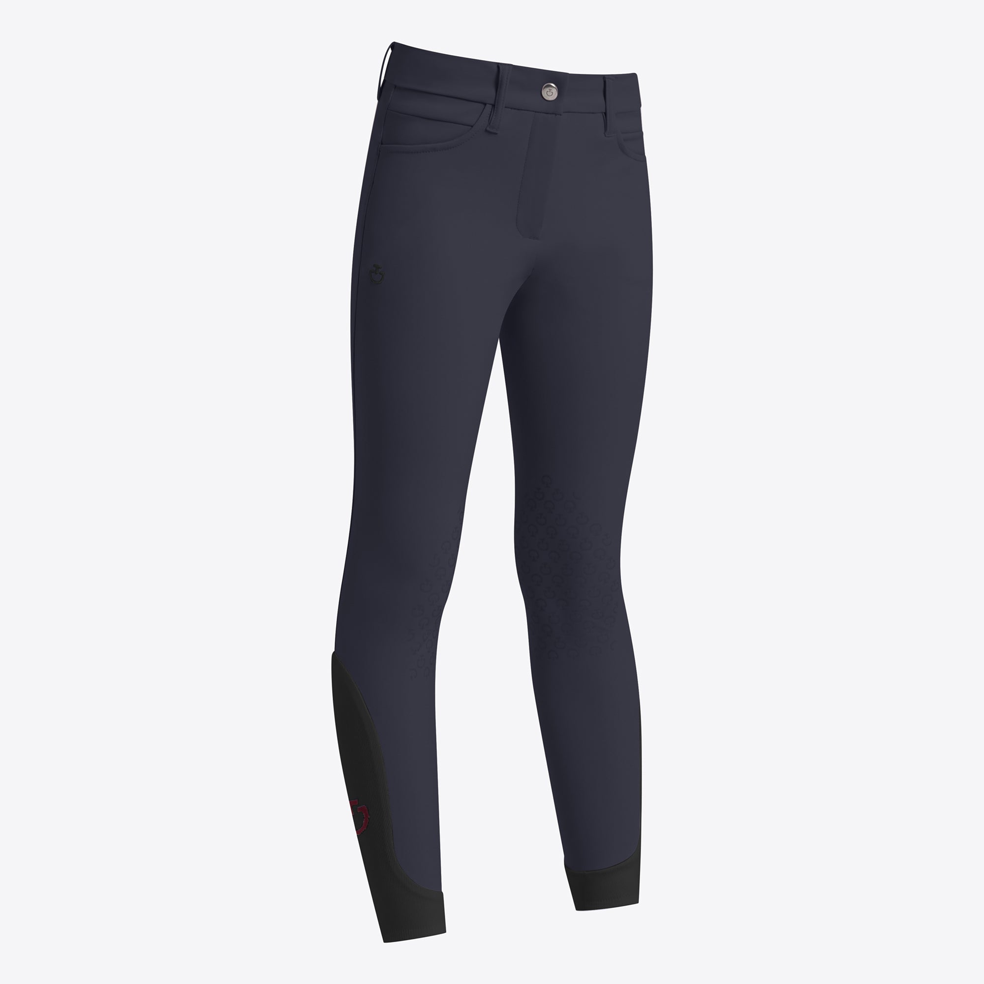 Girls Colour Grip Breeches | Knee Grip | Charcoal