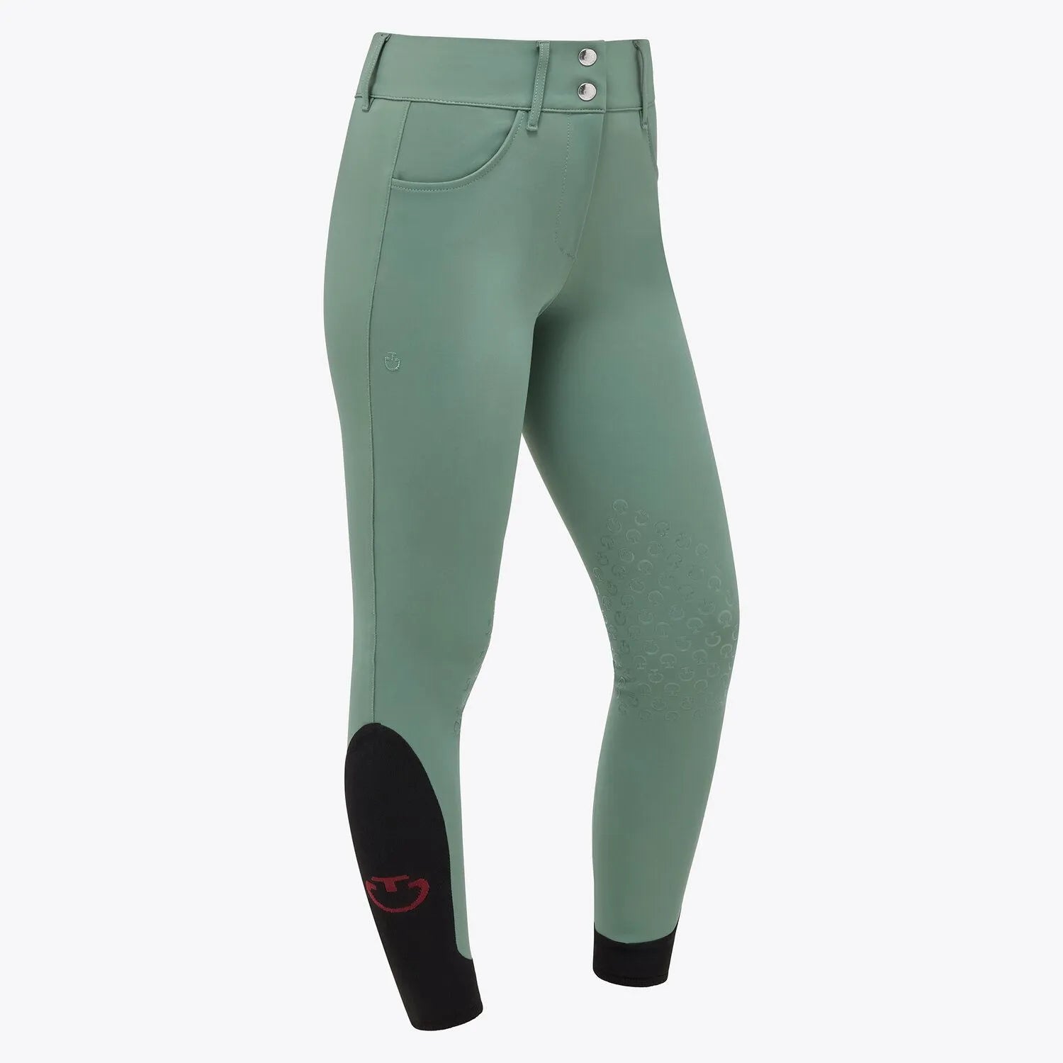 Ladies American Breeches | High Rise | Knee Grip | Emerald Green