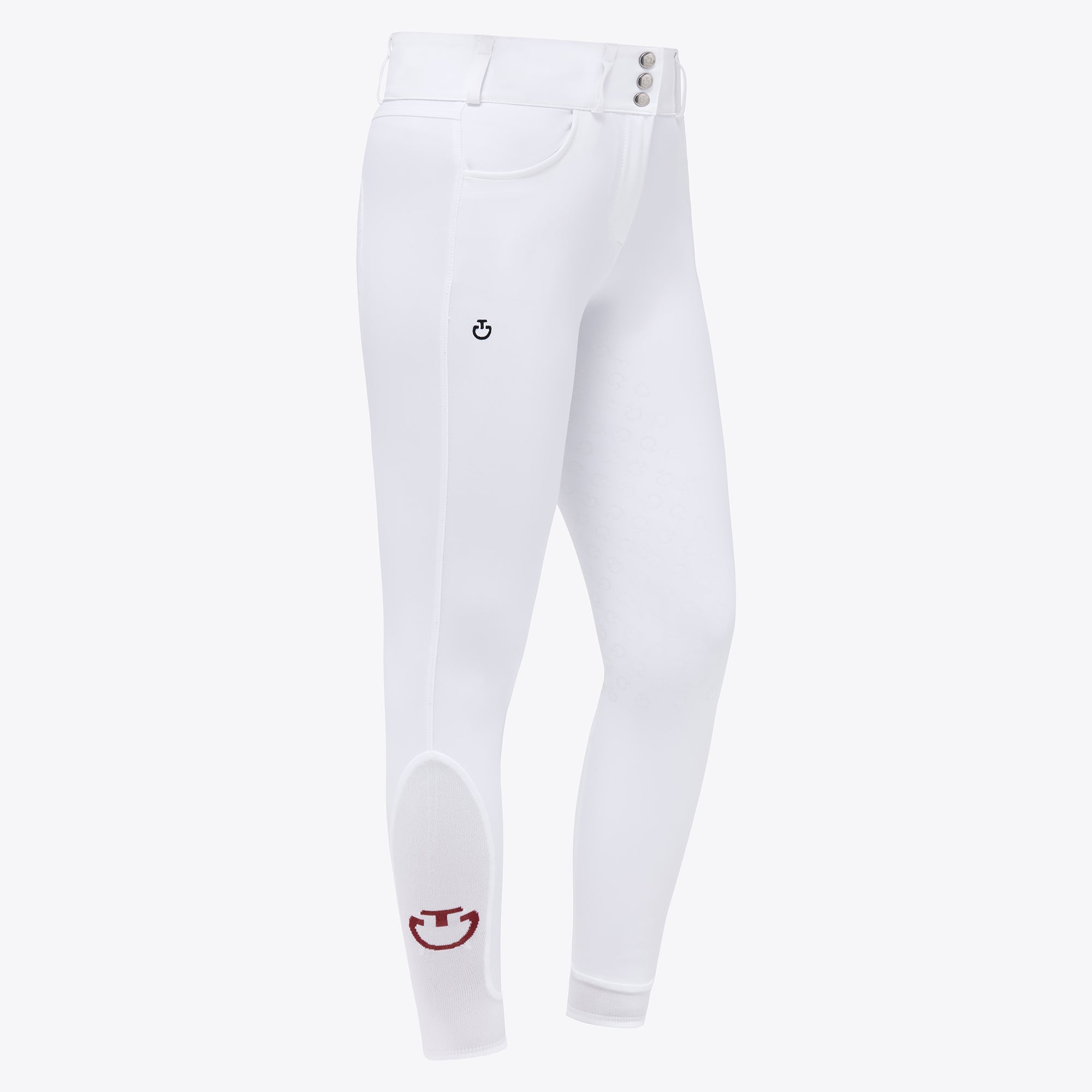 Ladies Silicone Breeches | High Rise | Full Grip | White