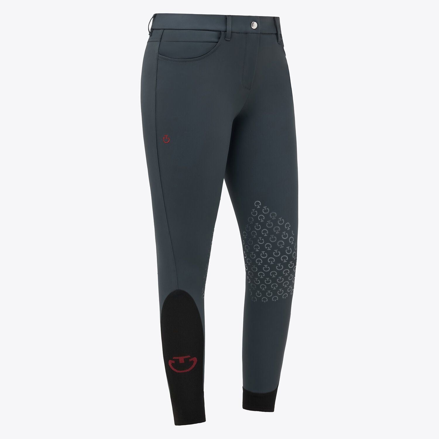 Ladies New Grip Breeches | Medium Rise | Knee Grip | Charcoal Grey
