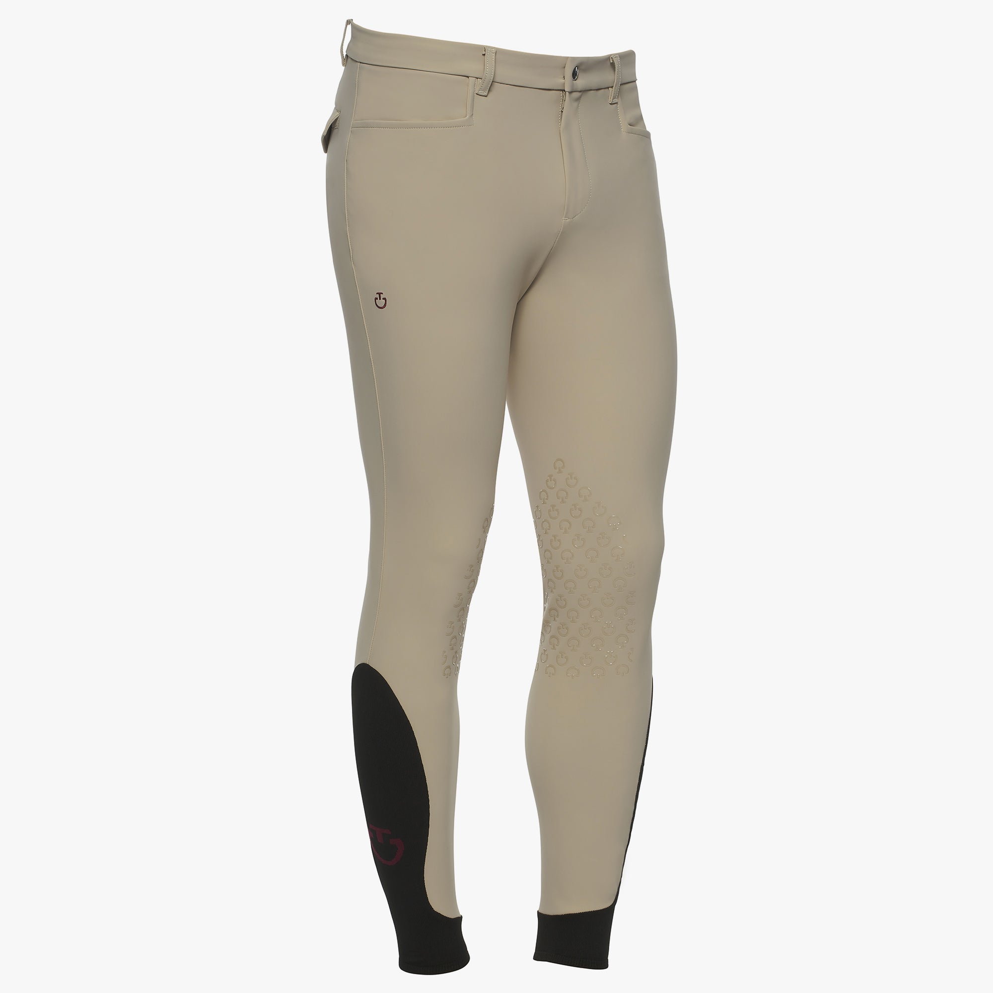 Mens New Grip Breeches | Knee Grip | Beige
