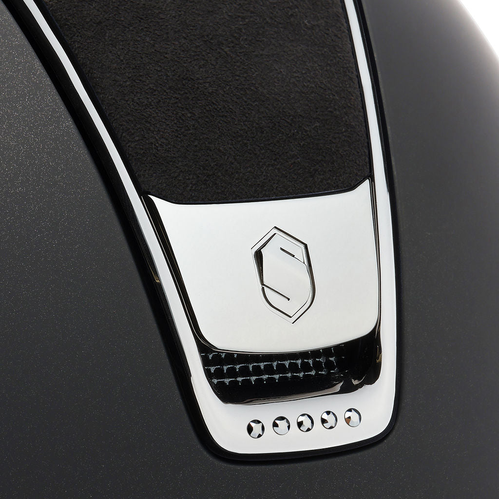 Custom | Miss 2.0 Shadowmatt Alcantara Top & Frontal Band with 5 Frontal Swarovski | Black