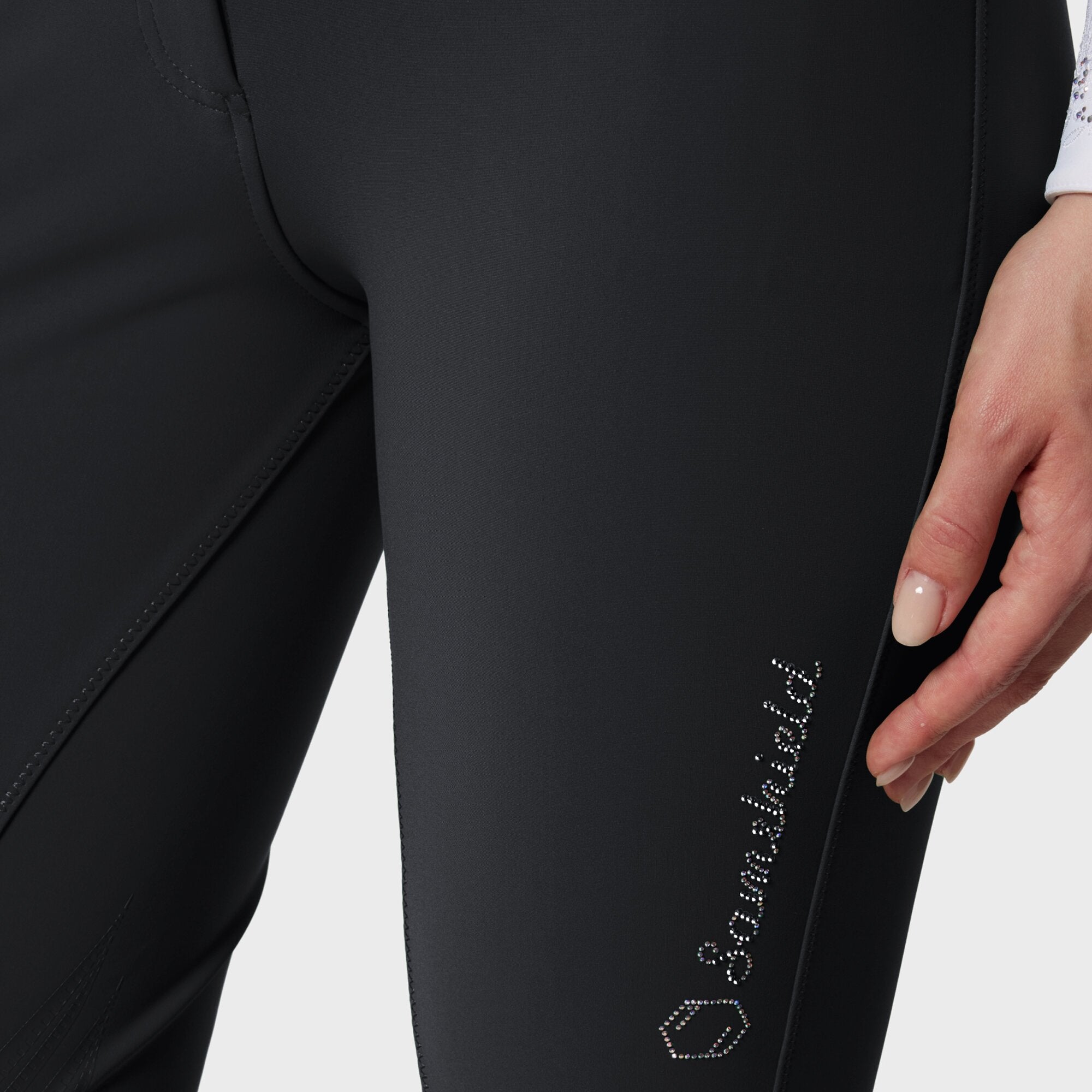 Ladies Adele Breeches | Medium Rise | Knee Grip | Black