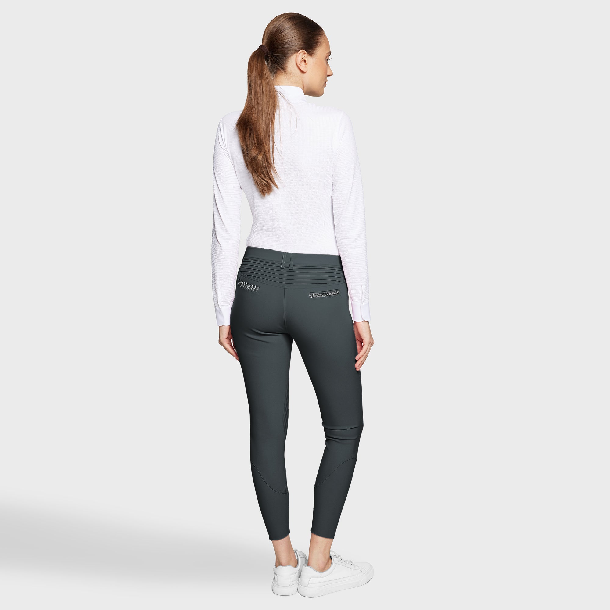 Ladies Adele Breeches | Medium Rise | Knee Grip | Moonless Night