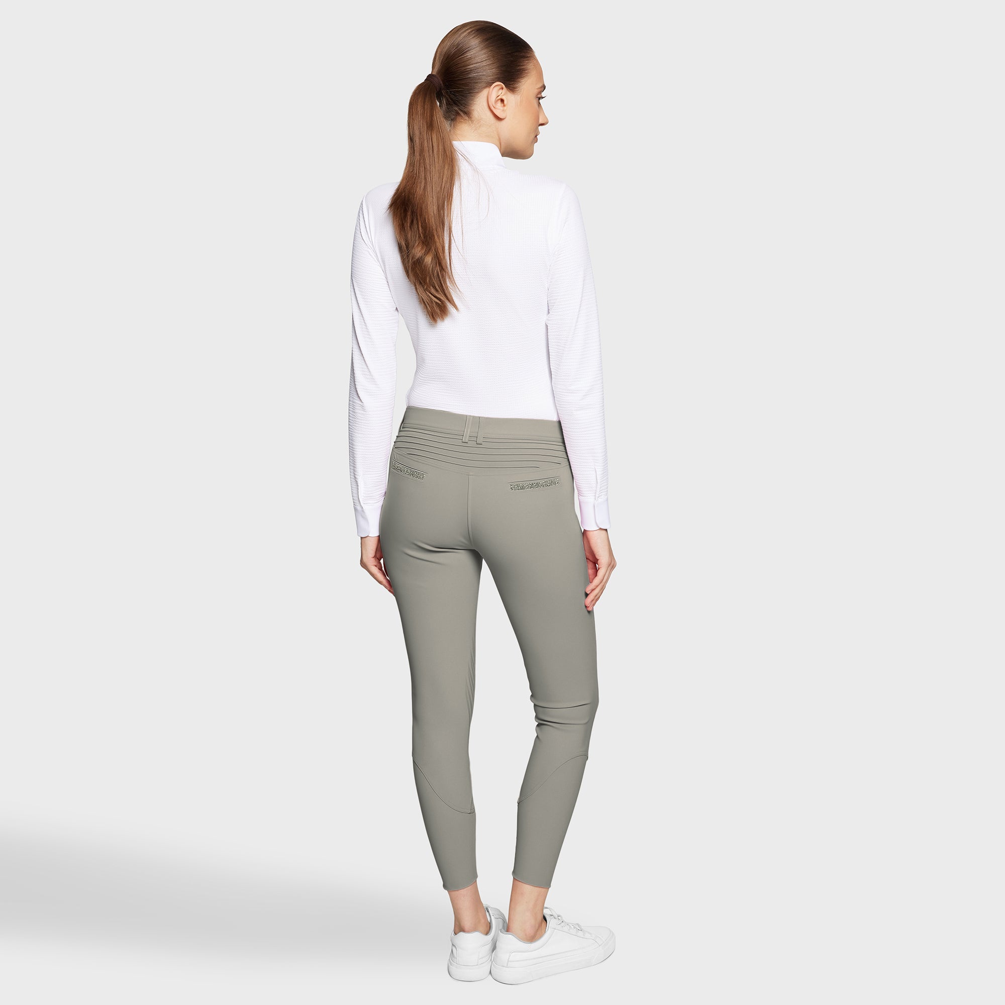 Ladies Adele Breeches | Medium Rise | Knee Grip | Sauge