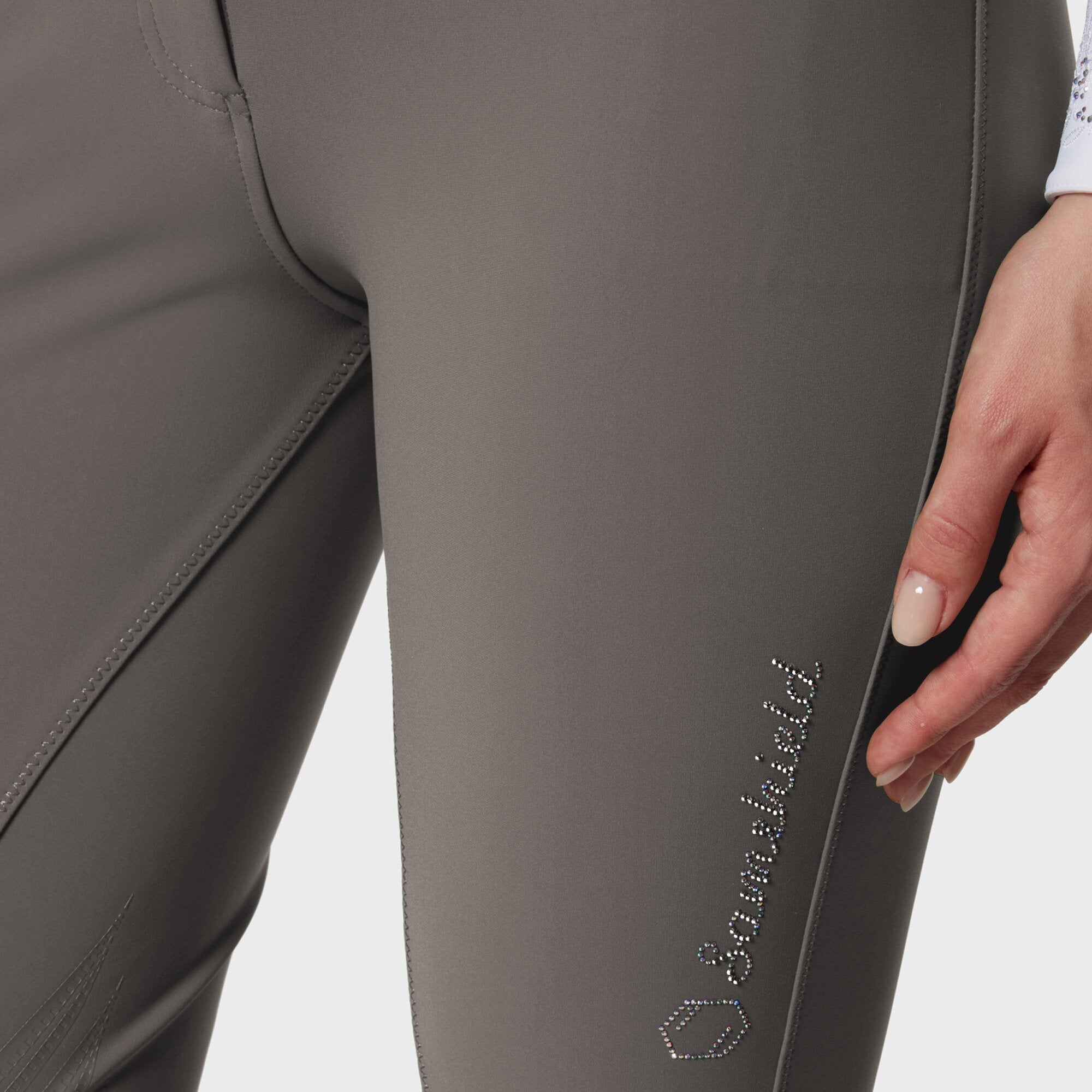 Ladies Adele Breeches | Medium Rise | Knee Grip | Volcanic Rock