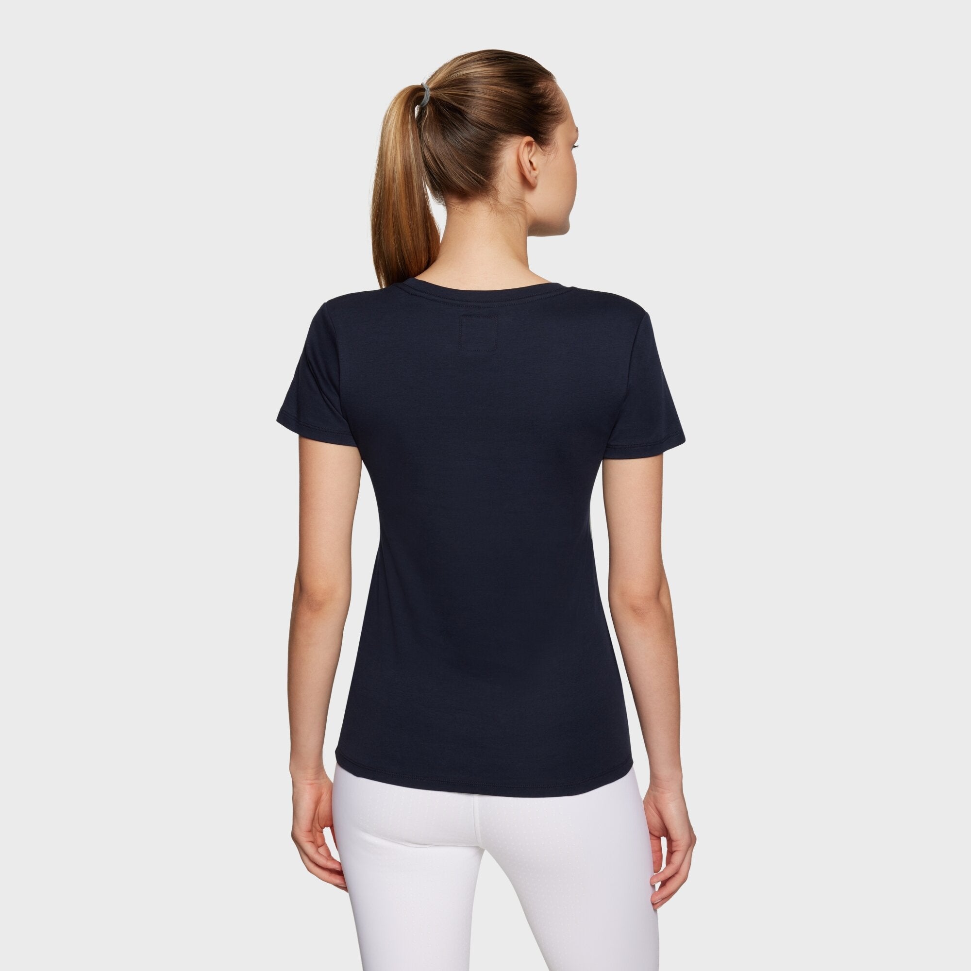 Ladies Alba Crystals T-Shirt | Navy