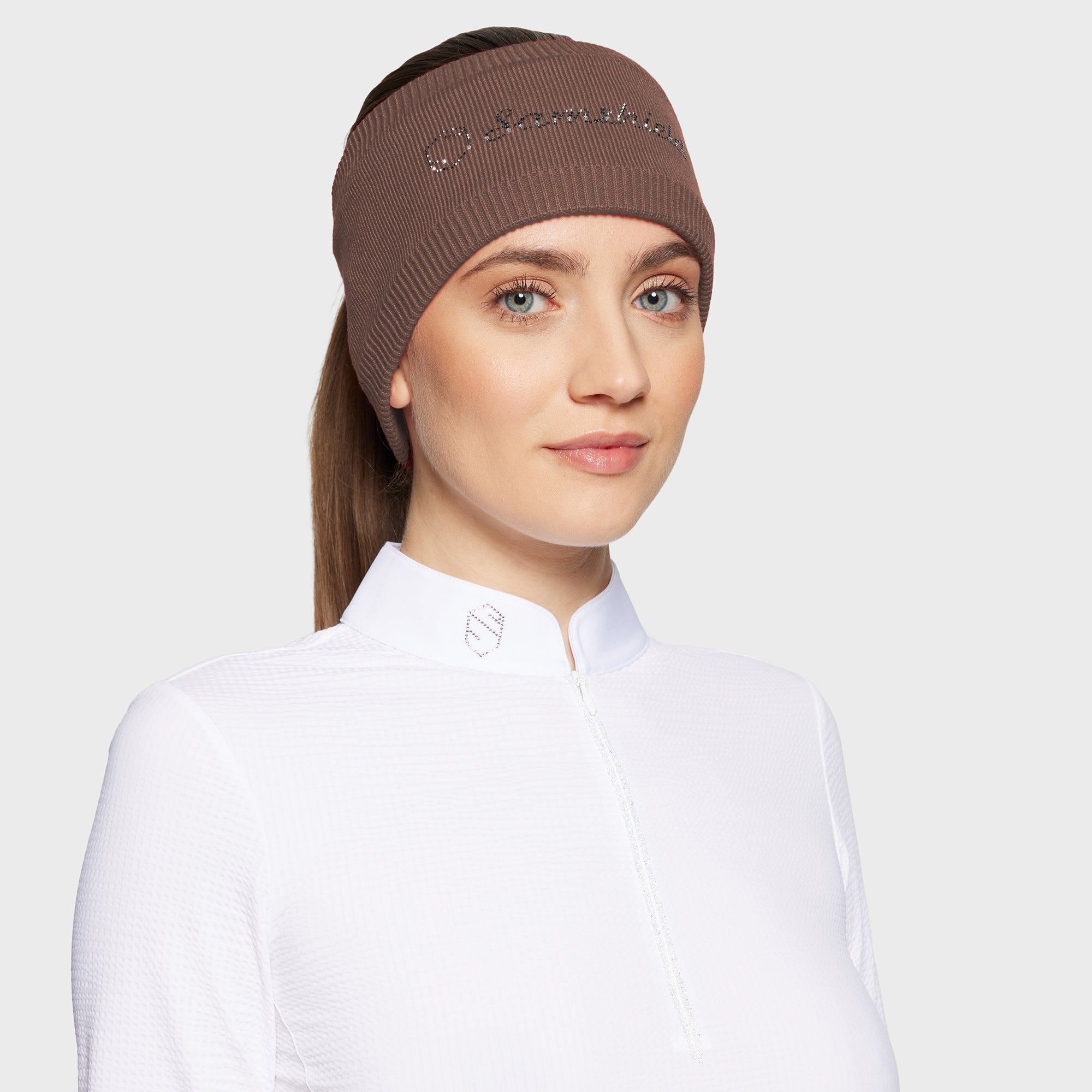 Ladies Amalie Crystal Headband | Chestnut
