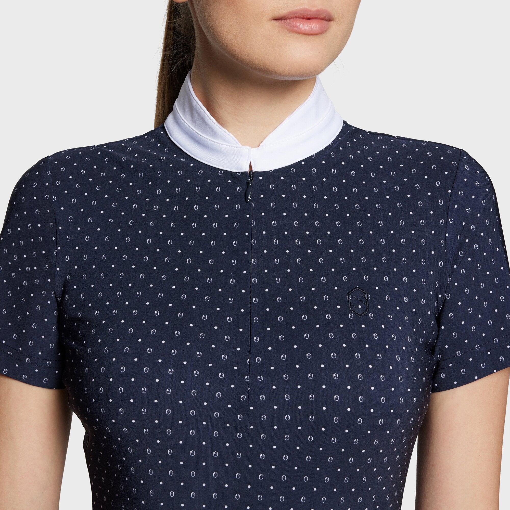 Ladies Carlotta Show Shirt | Short Sleeves | White Blazon