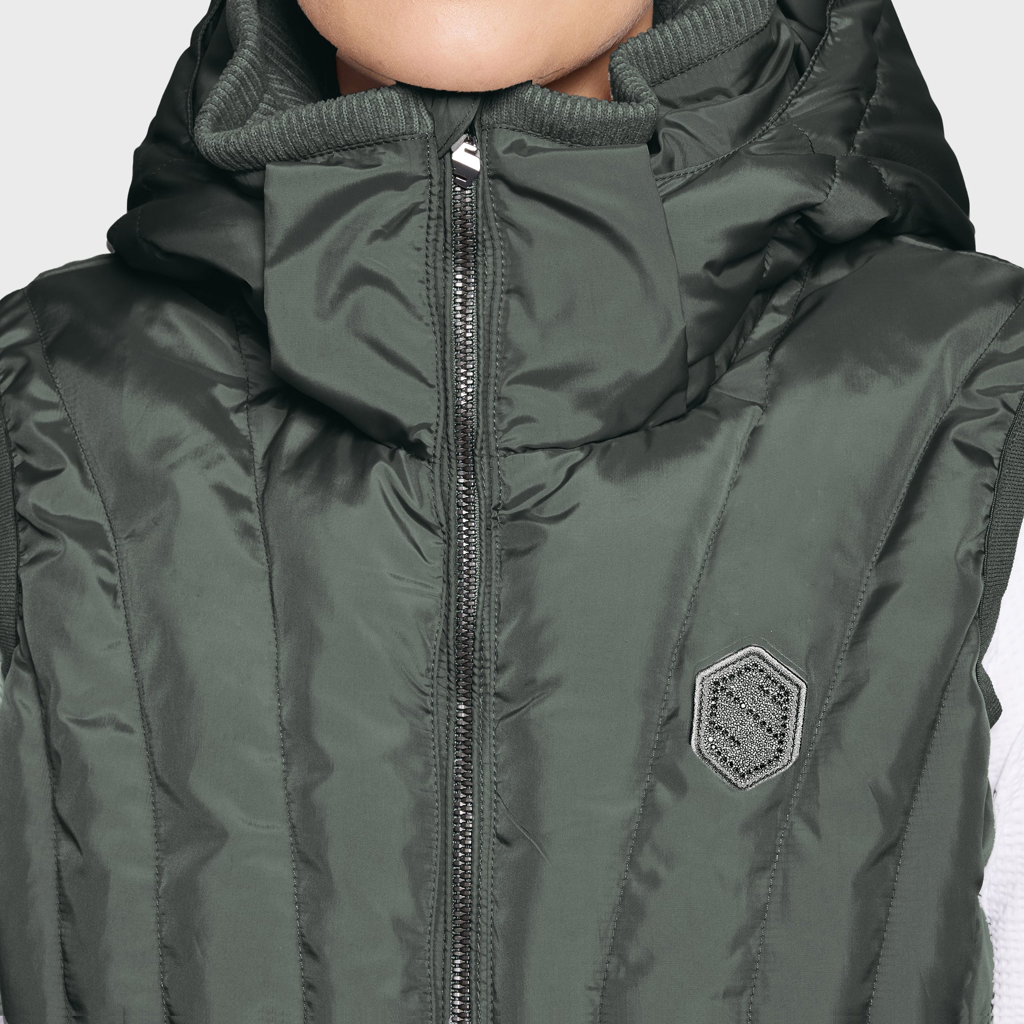 Ladies Chamonix Padded Vest | Dark Forest