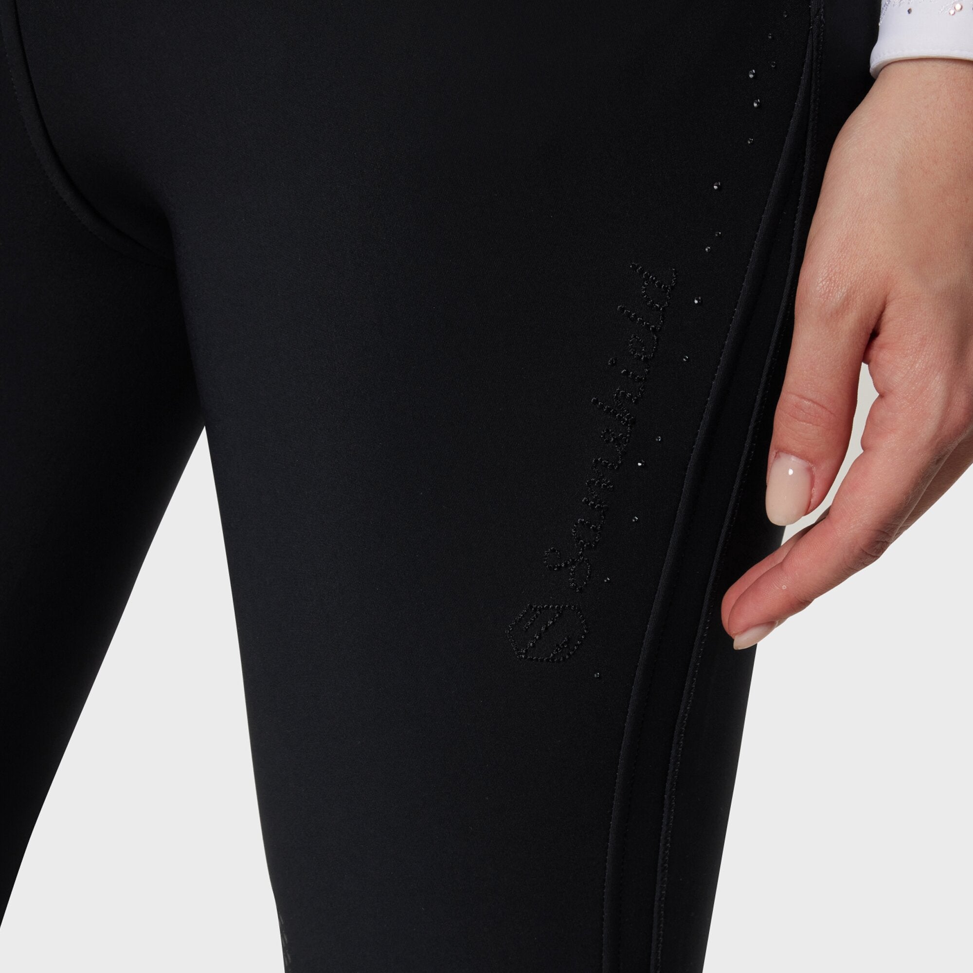 Ladies Dalia Breeches | Medium Rise | Knee Grip | Black