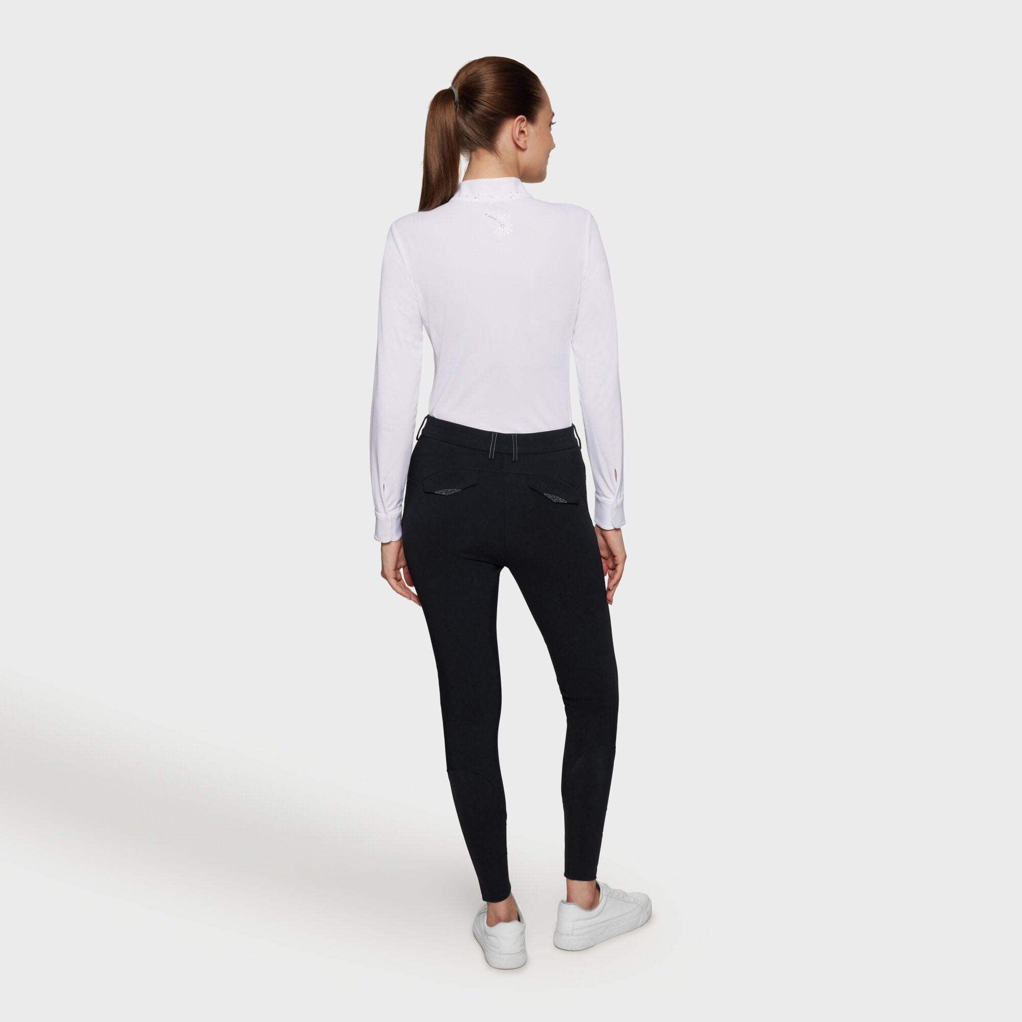 Ladies Dalia Breeches | Medium Rise | Knee Grip | Black