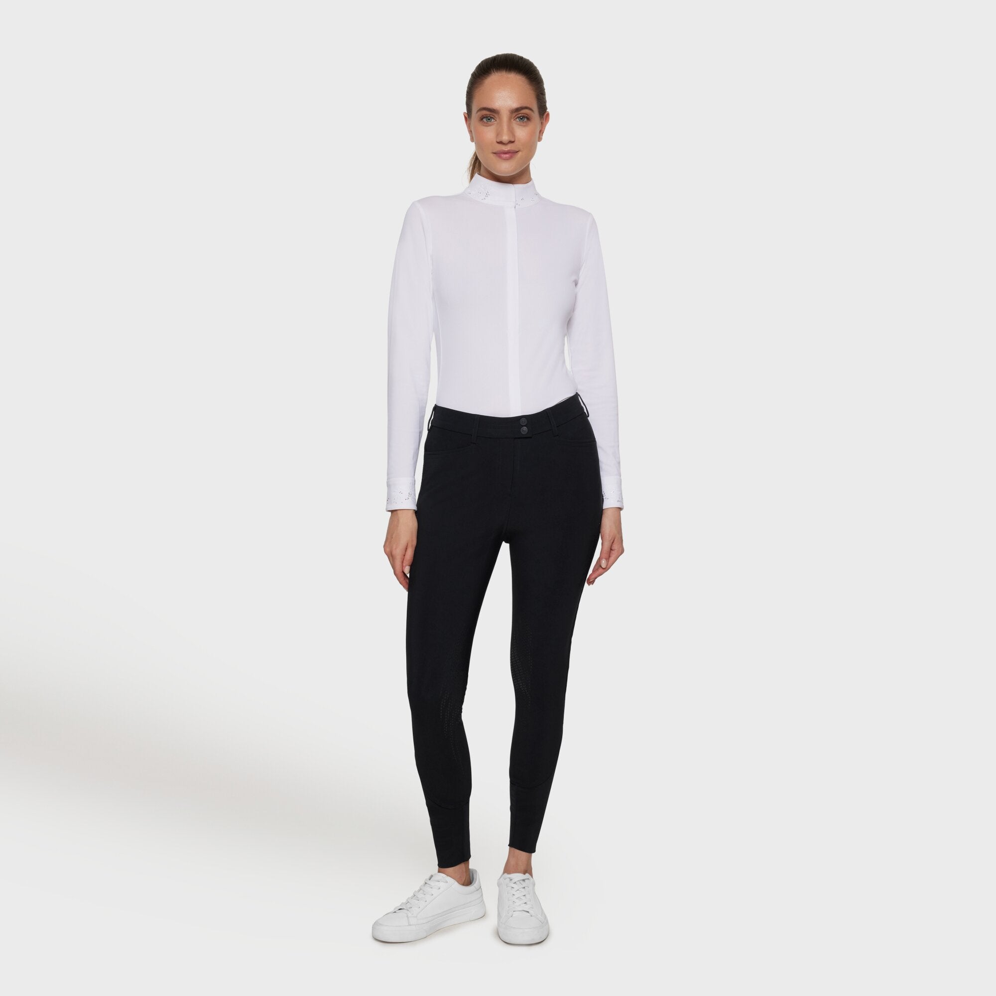 Ladies Dalia Breeches | Medium Rise | Knee Grip | Black