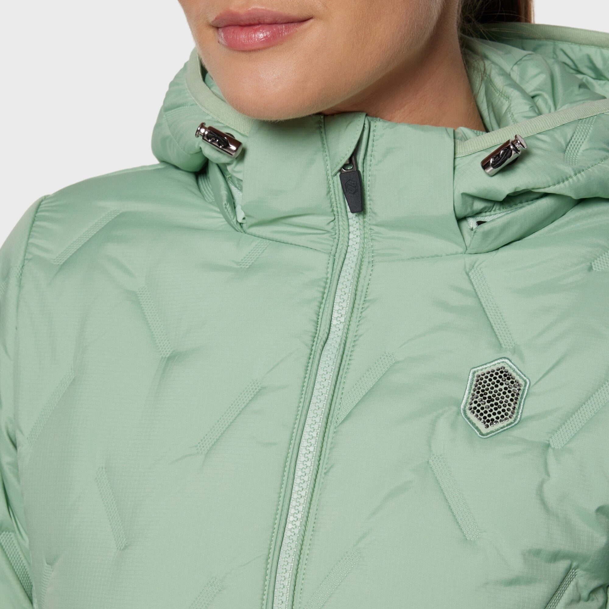 Ladies Davos Puffer Coat | Pistachio