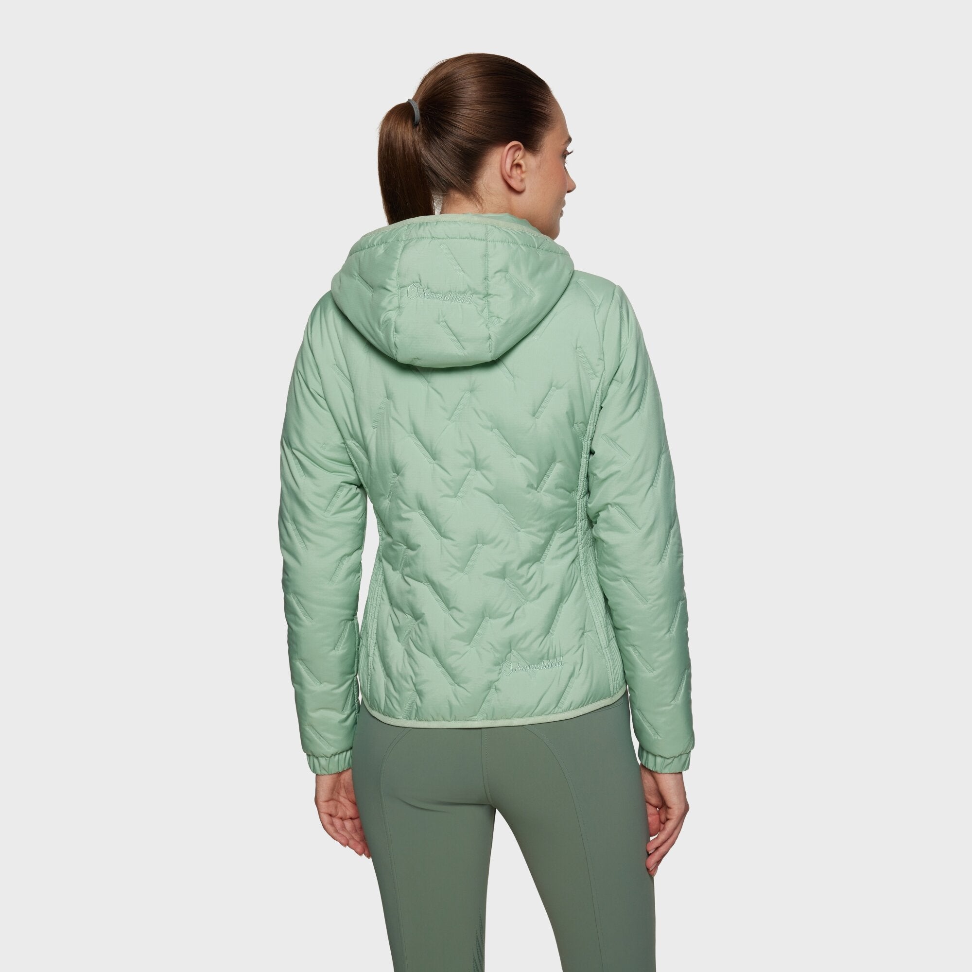 Ladies Davos Puffer Coat | Pistachio