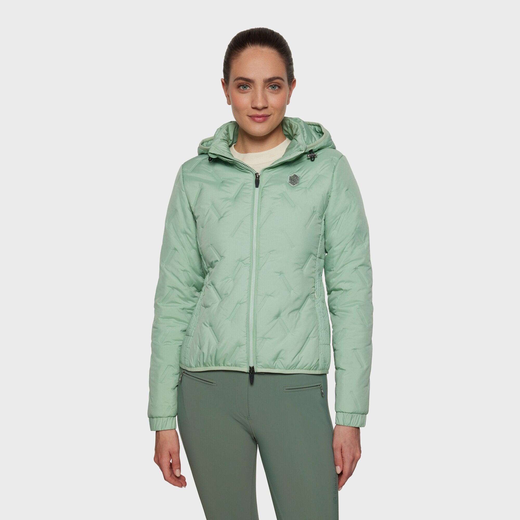Ladies Davos Puffer Coat | Pistachio