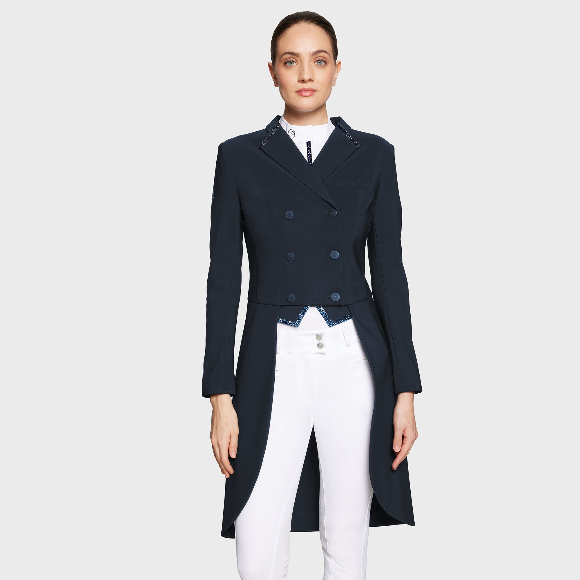 Ladies Frac Premium Dressage Tails | Navy Cosmic Nights