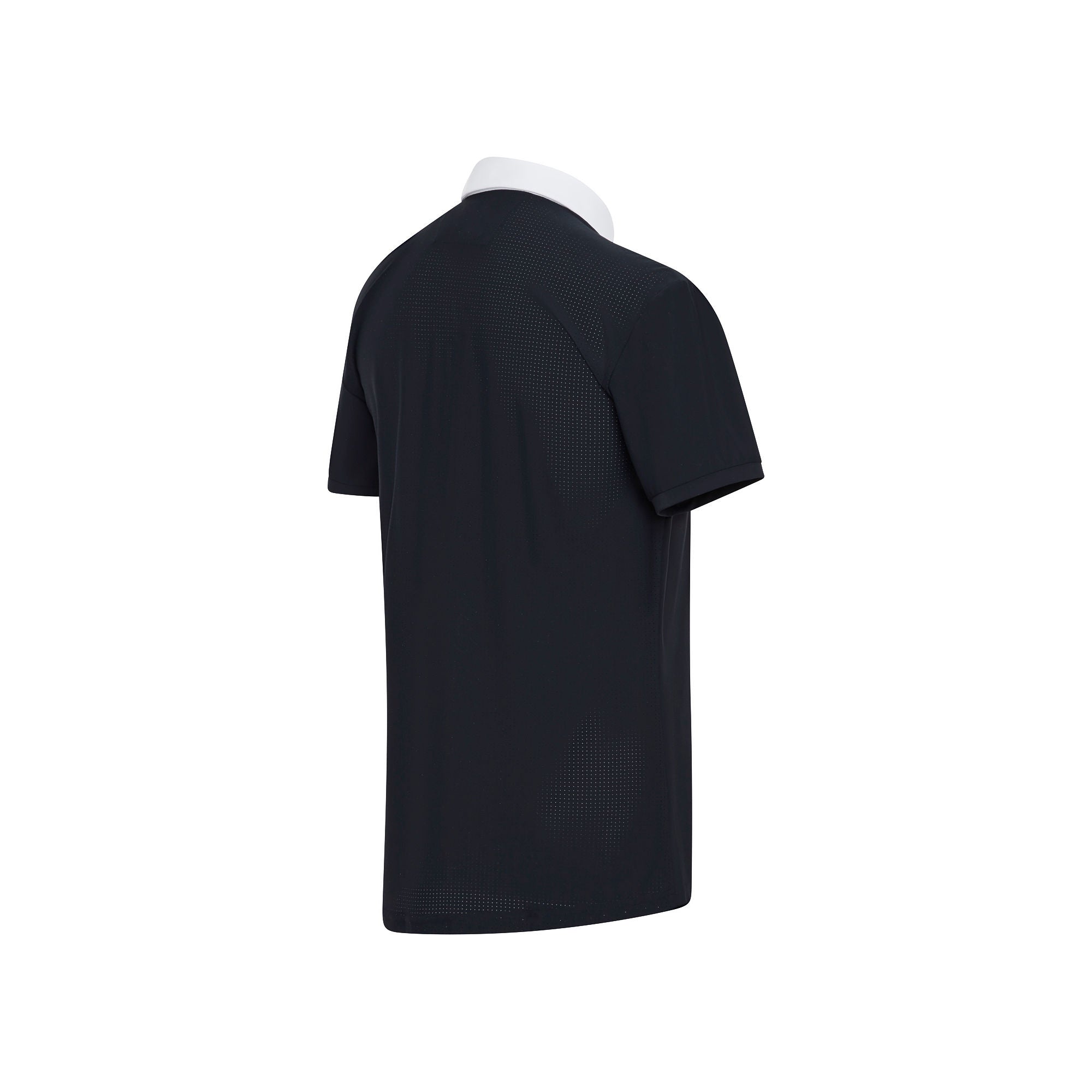 Mens Henri Short Sleeve Show Shirt - Black