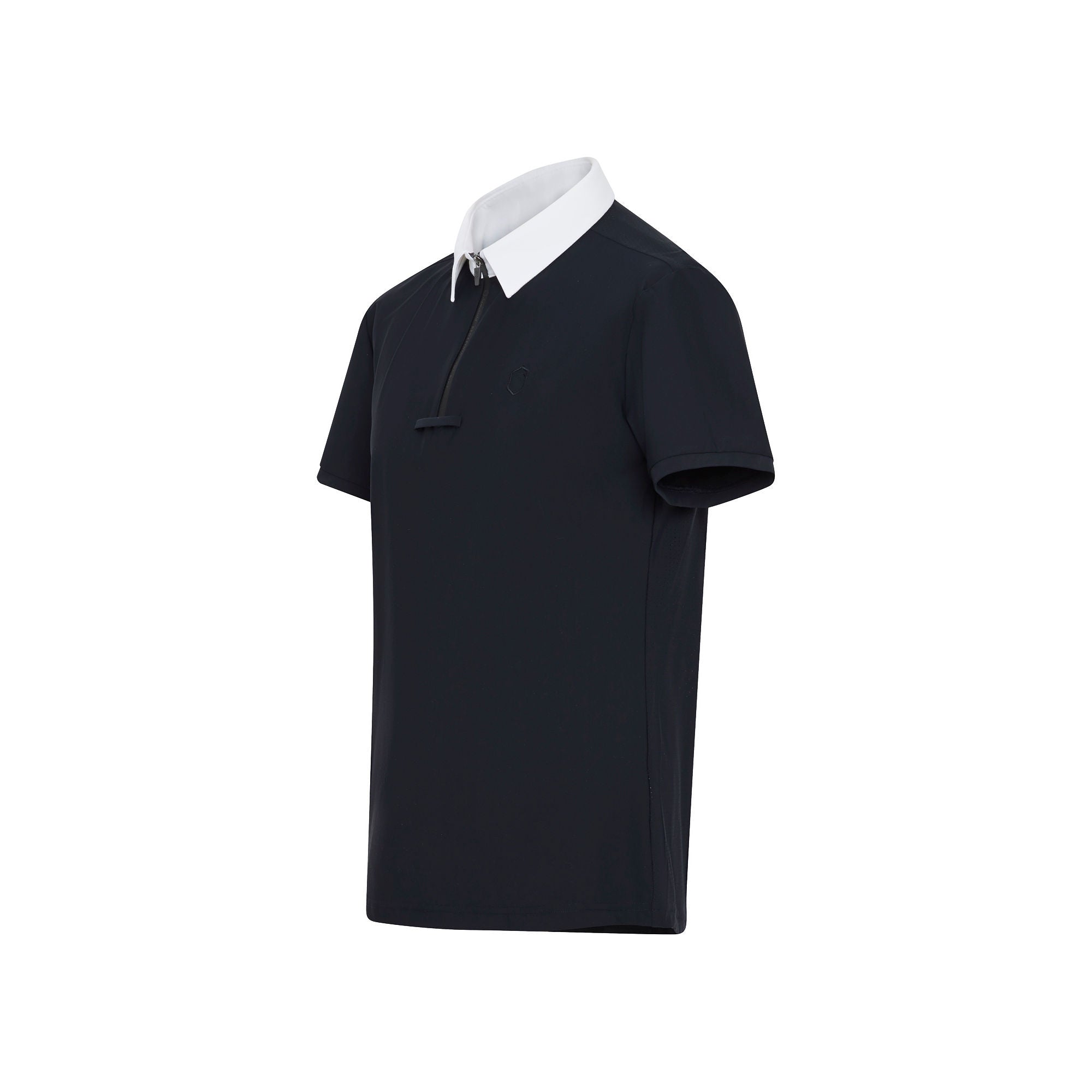 Mens Henri Short Sleeve Show Shirt - Black