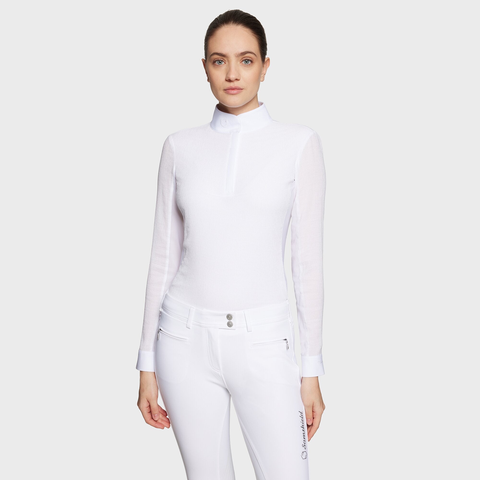 Ladies June Show Shirt | Long Sleeves | White