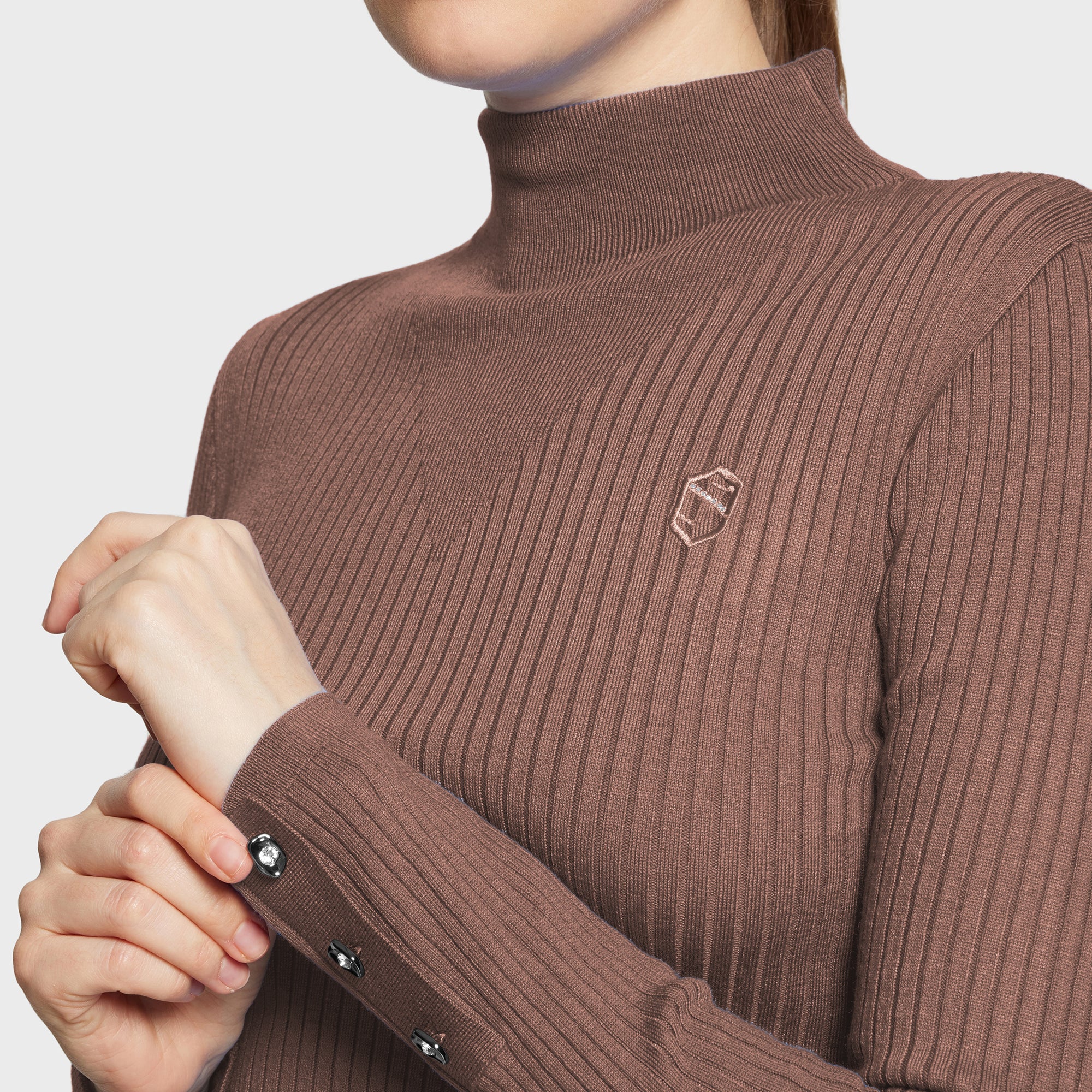 Ladies Lidia Classic Pull Over Sweater | Chestnut