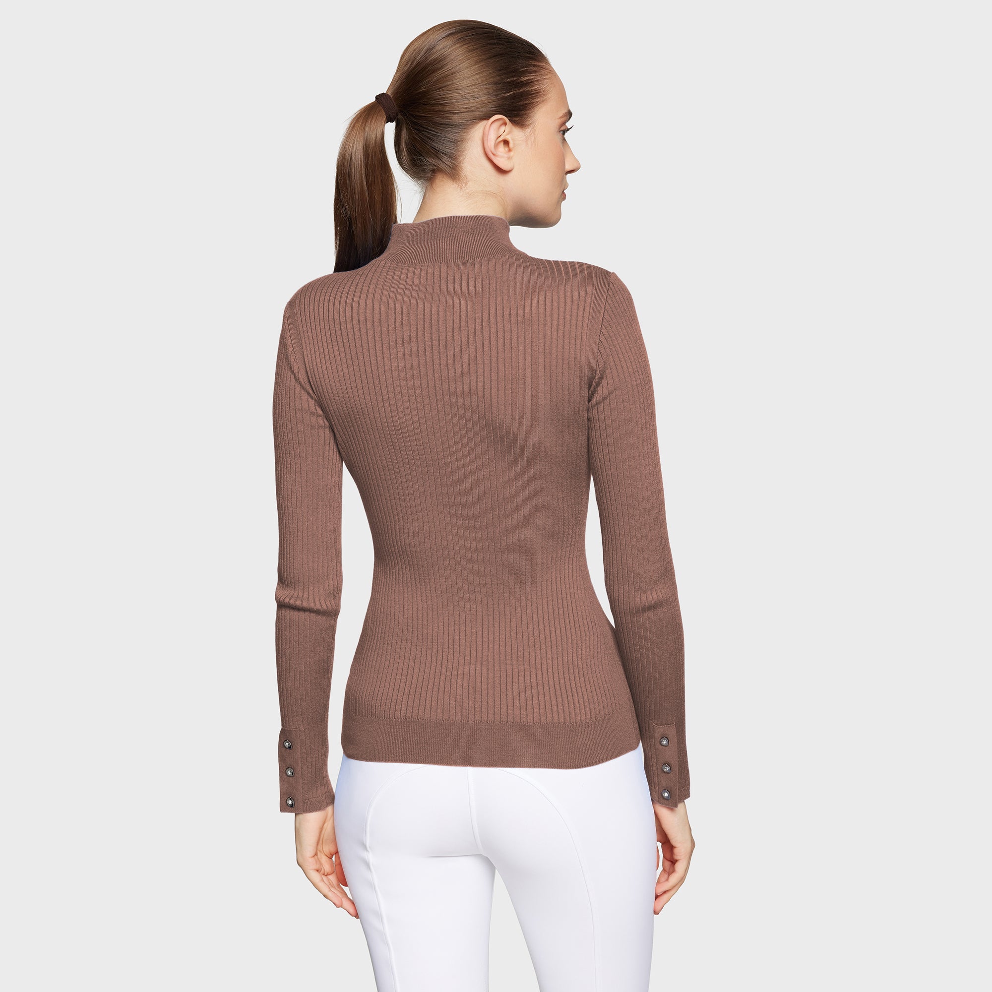 Ladies Lidia Classic Pull Over Sweater | Chestnut
