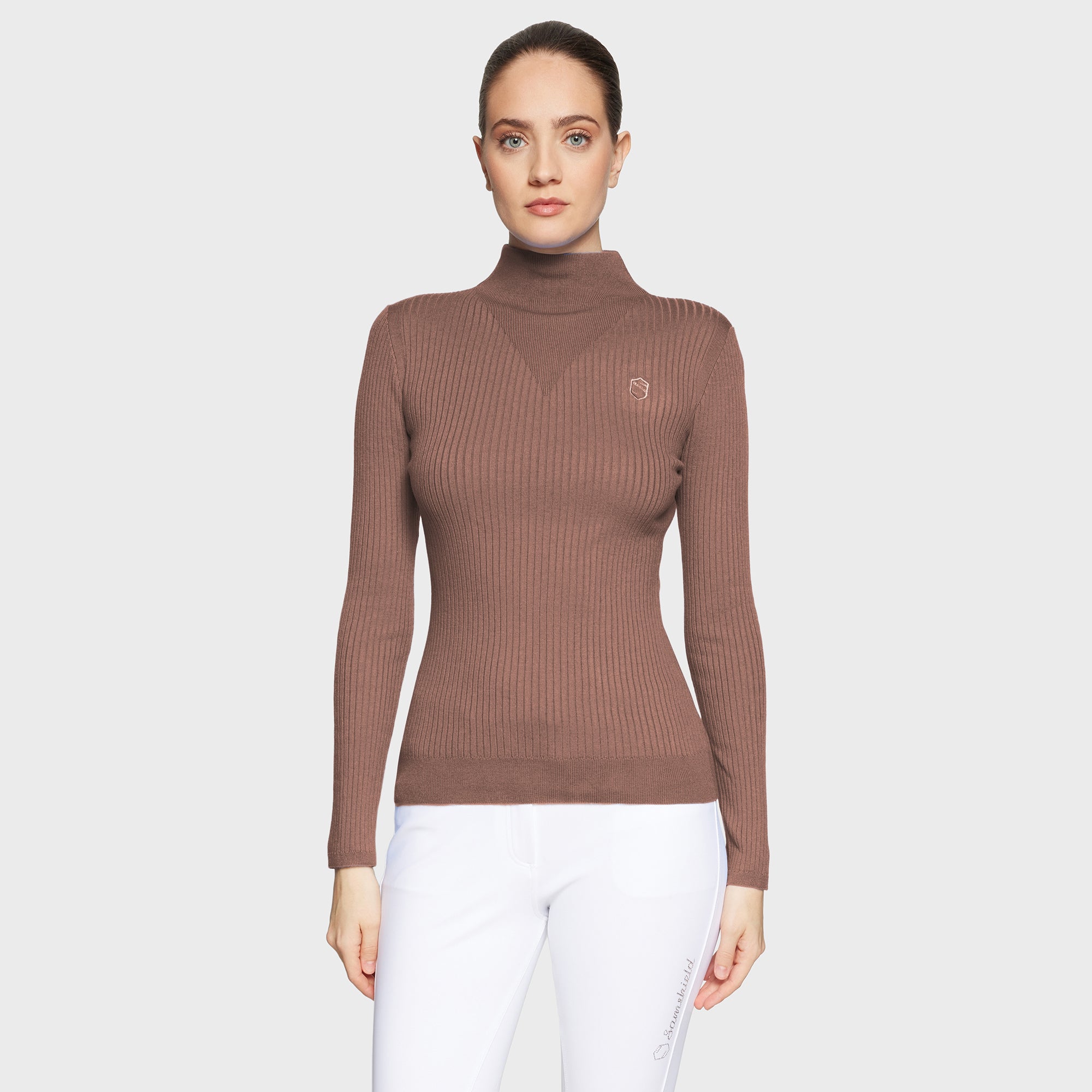 Ladies Lidia Classic Pull Over Sweater | Chestnut