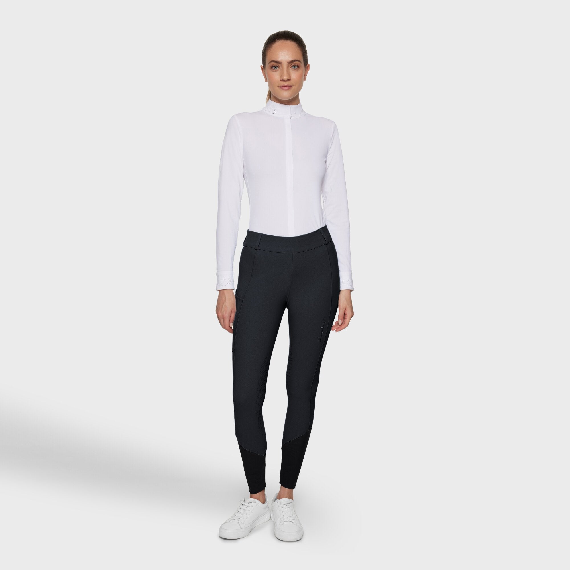 Ladies Tallia Legging Breeches | High Rise | Knee Grip | Black