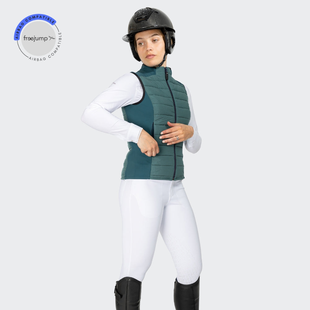 Ladies Kloé Down Padded Vest | Emerald Green