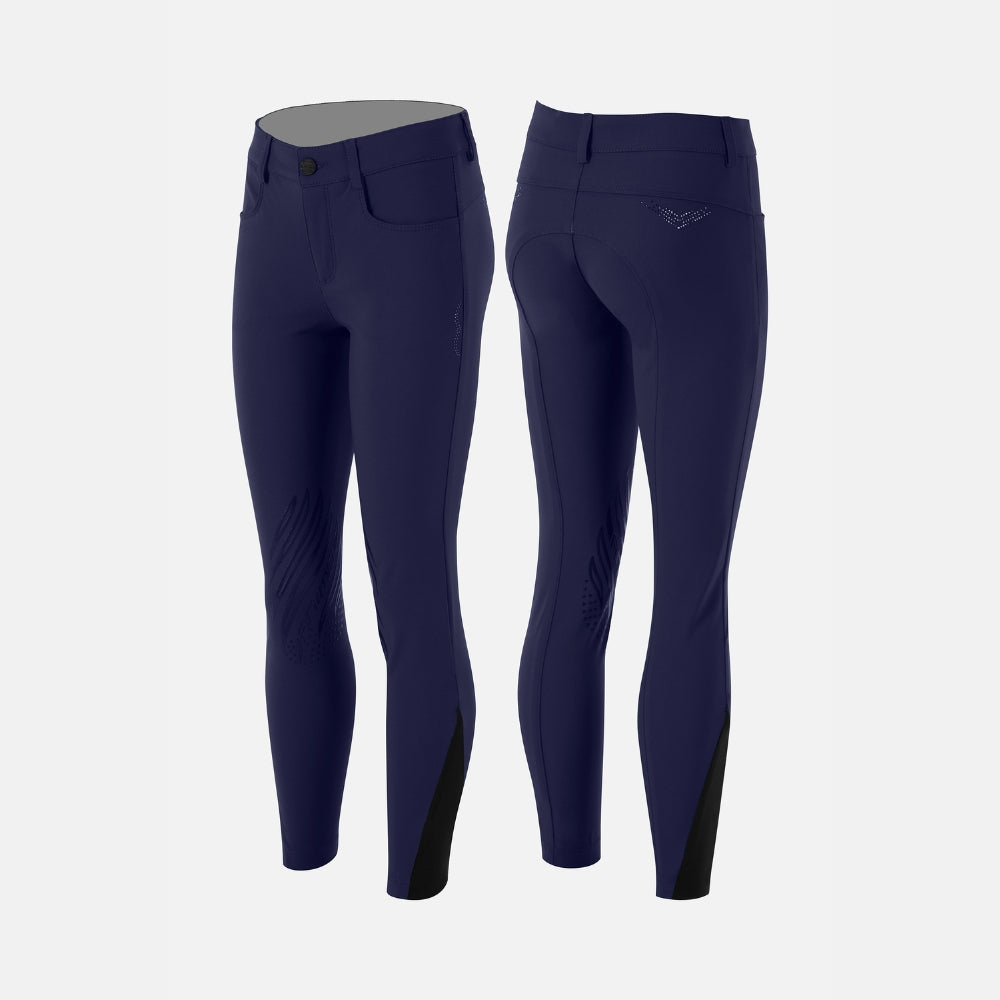 Girls Norme Breeches | Knee Grip | Navy