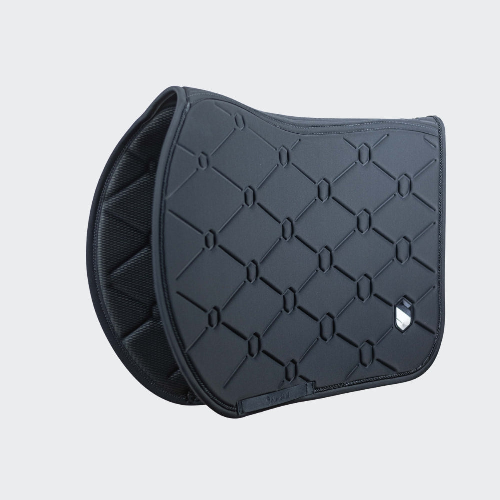 SpineShield Embroidery Jumping Saddle Pad | Anthracite