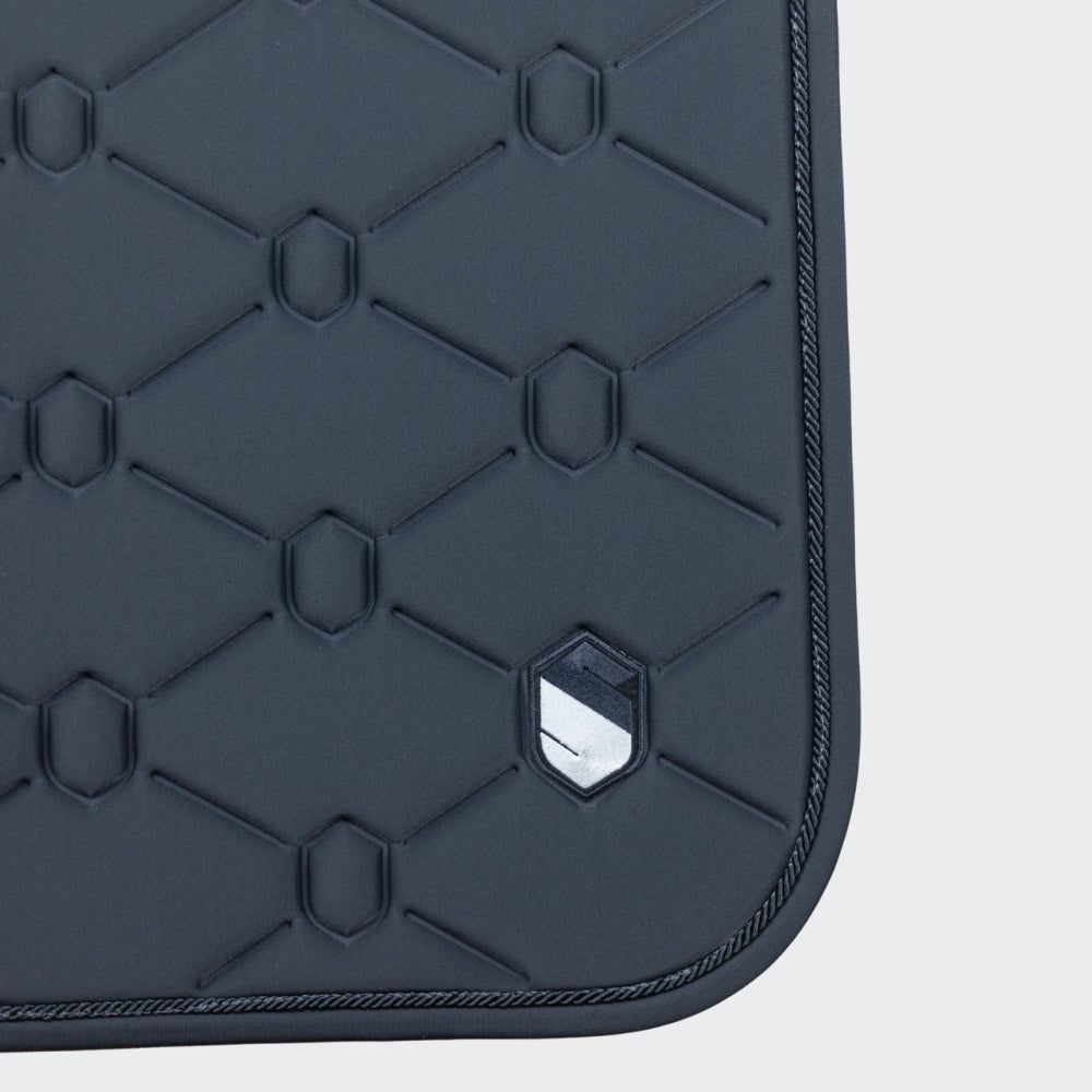 SpineShield Embroidery Jumping Saddle Pad | Anthracite