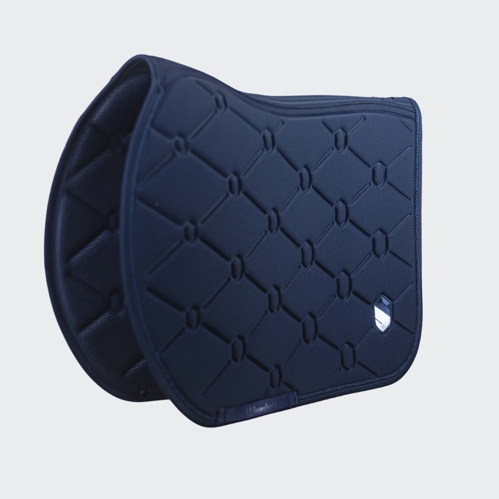 SpineShield Embroidery Jumping Saddle Pad | Navy