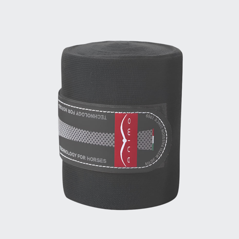 product shot image of the animo web stable bandages set of 2 grey