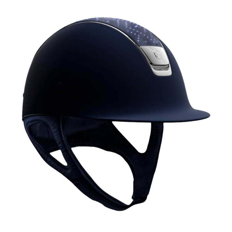 product shot image of the Custom Aztec Shadowmatt With Silver Chrome - Navy