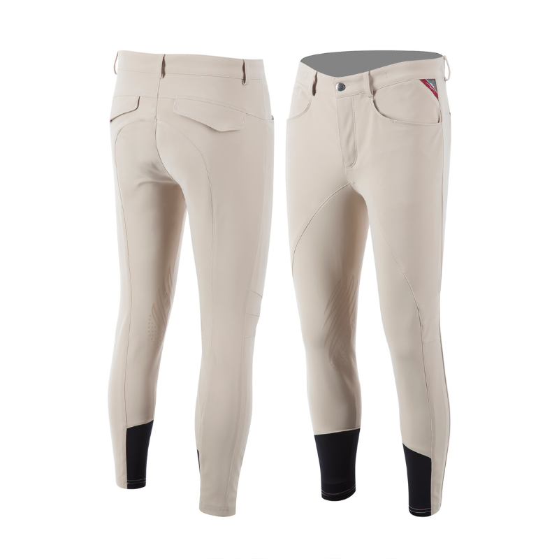 Mens Metrix Breeches | Knee Grip | Beige