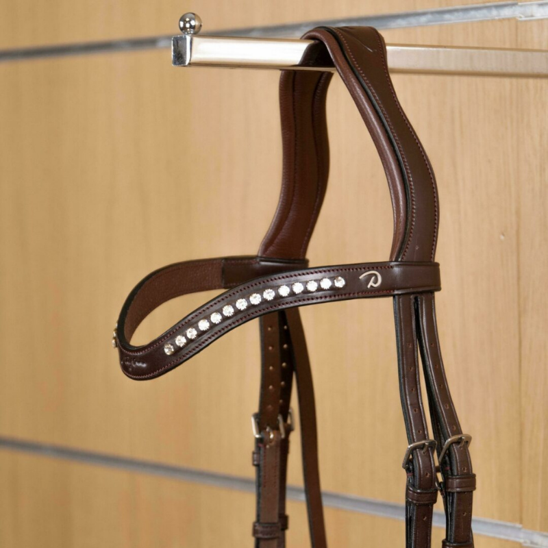 product shot image of the Dressage Half Swarovski V-Shaped Browband